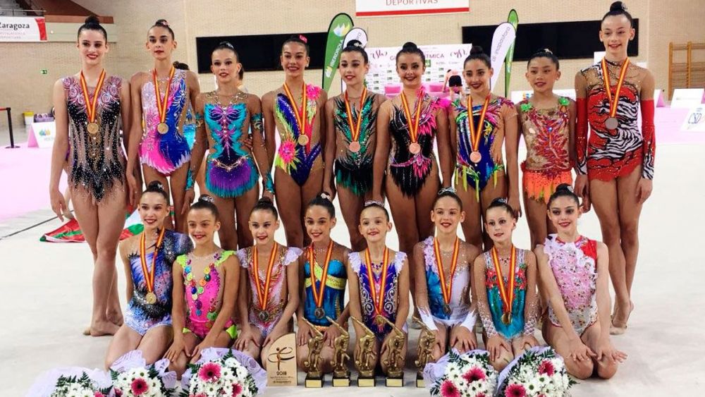 El club Ritmo logró 16 medallas en el Campeonato de España