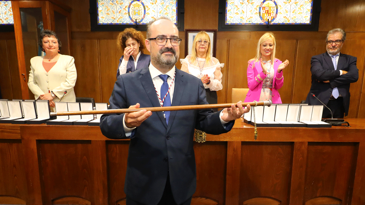 Marco Morala, nombrado nuevo alcalde de Ponferrada. | César Sánchez (Ical)