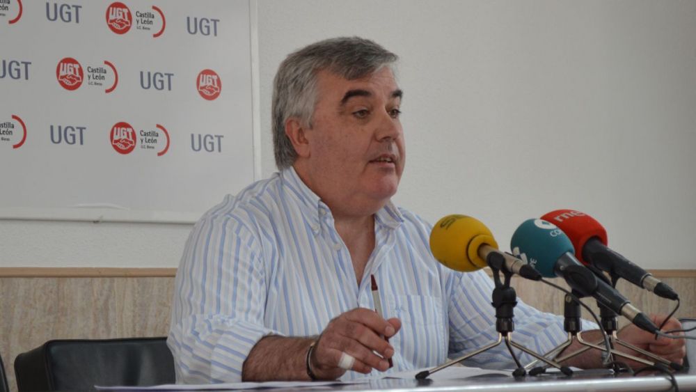 José Manuel Vidal, en la sede de UGT en Ponferrada, en una imagen de archivo. | D. M.