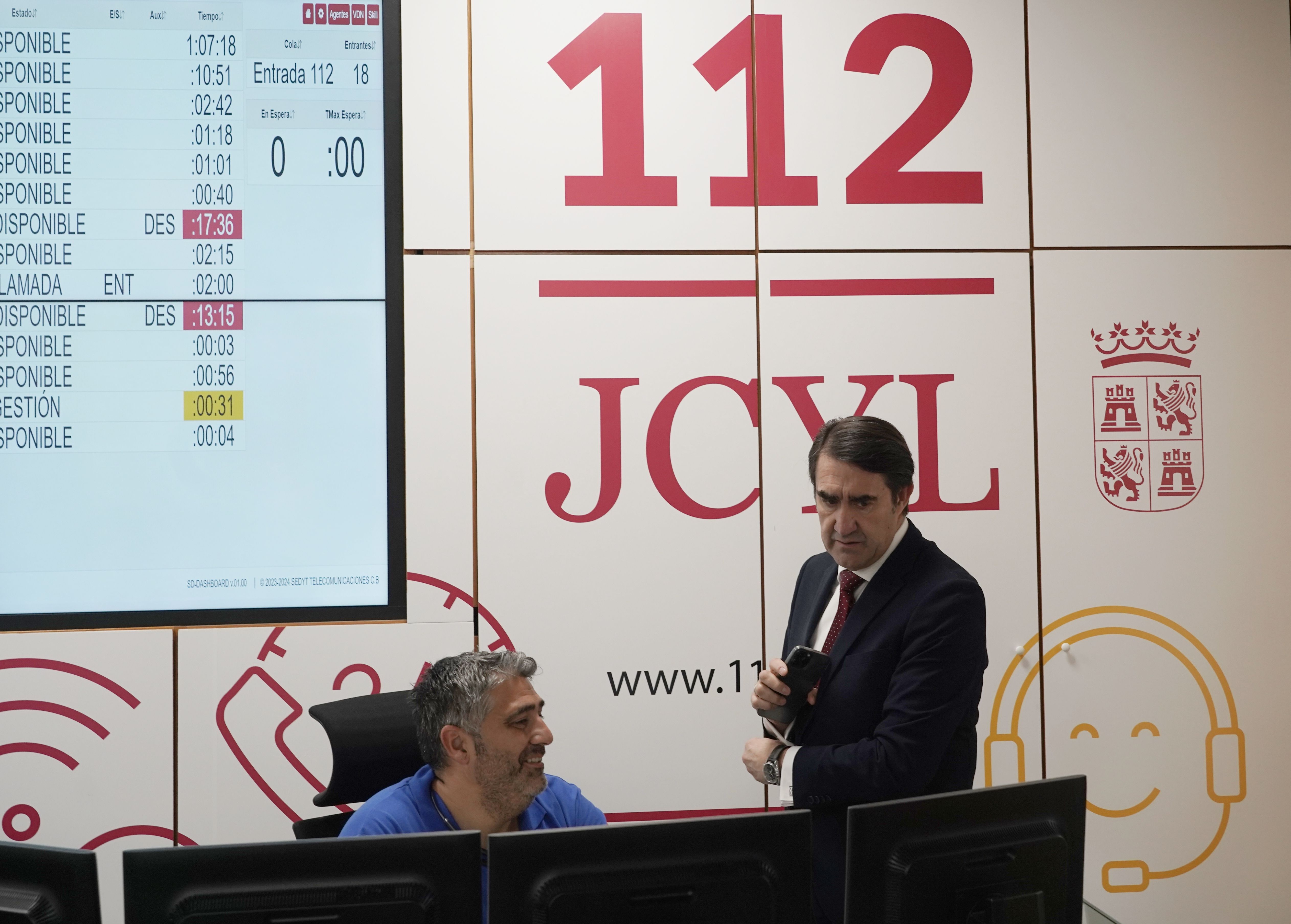 Juan Carlos Suárez-Quiñones presenta el balance del 1-1-2. |MIRIAM CHACÓN (ICAL)