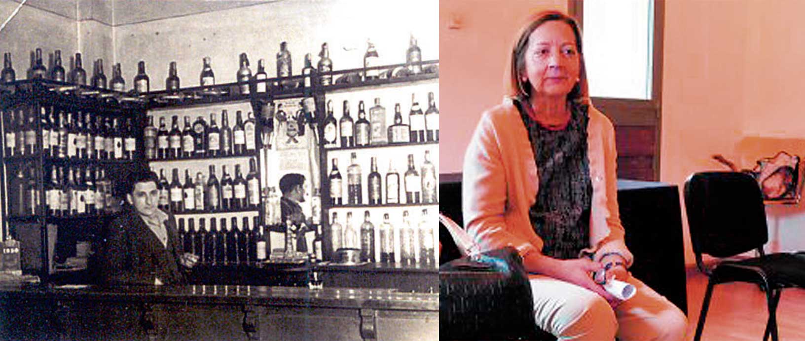 Gonzalo Recio y su hija Isabel Recio, quienes regentaron el bar desde 1960 hasta 2013. Archivo Isabel Recio.