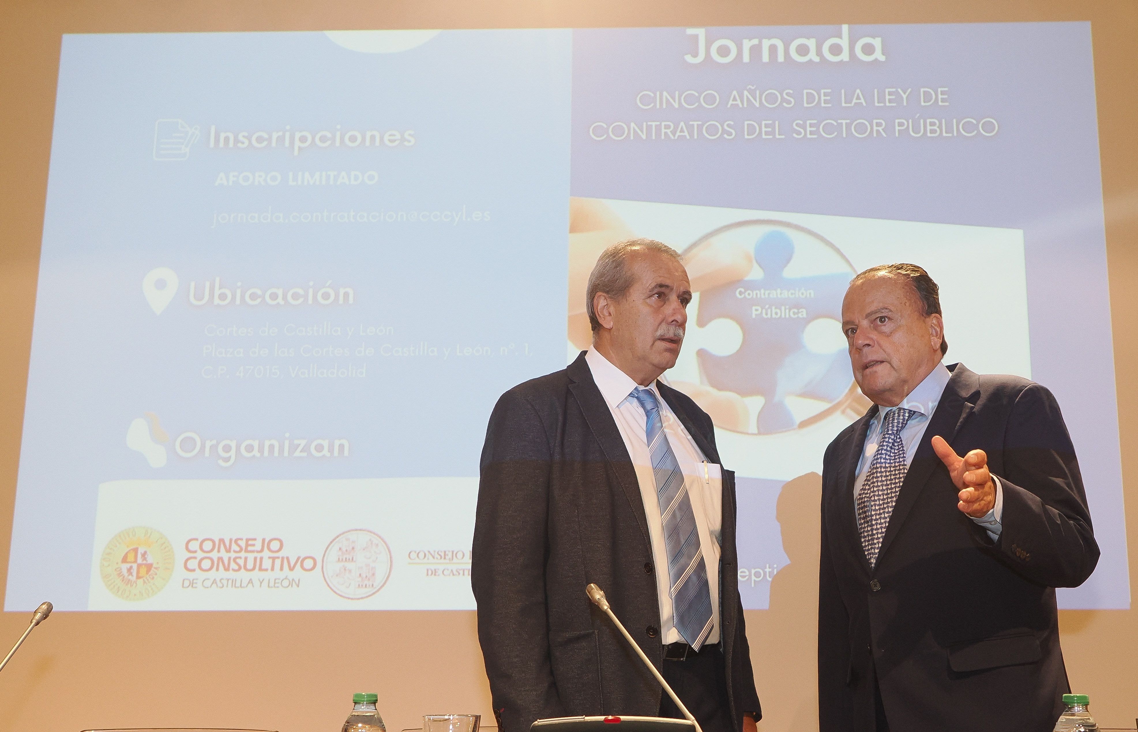 El presidente del Consejo Consultivo, Agustín Sánchez de Vega, y del Consejo de Cuentas, Mario Amilivia. | Ical