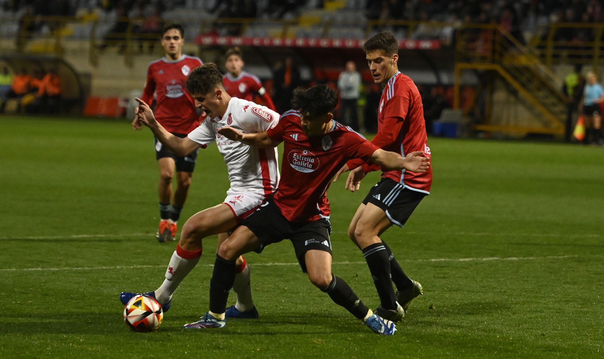 Nico Toca, durante el partido frente al Celta B del año pasado. | SAÚL ARÉN