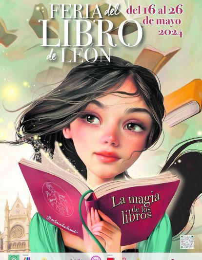 Cartel de la Feria del Libro de León.