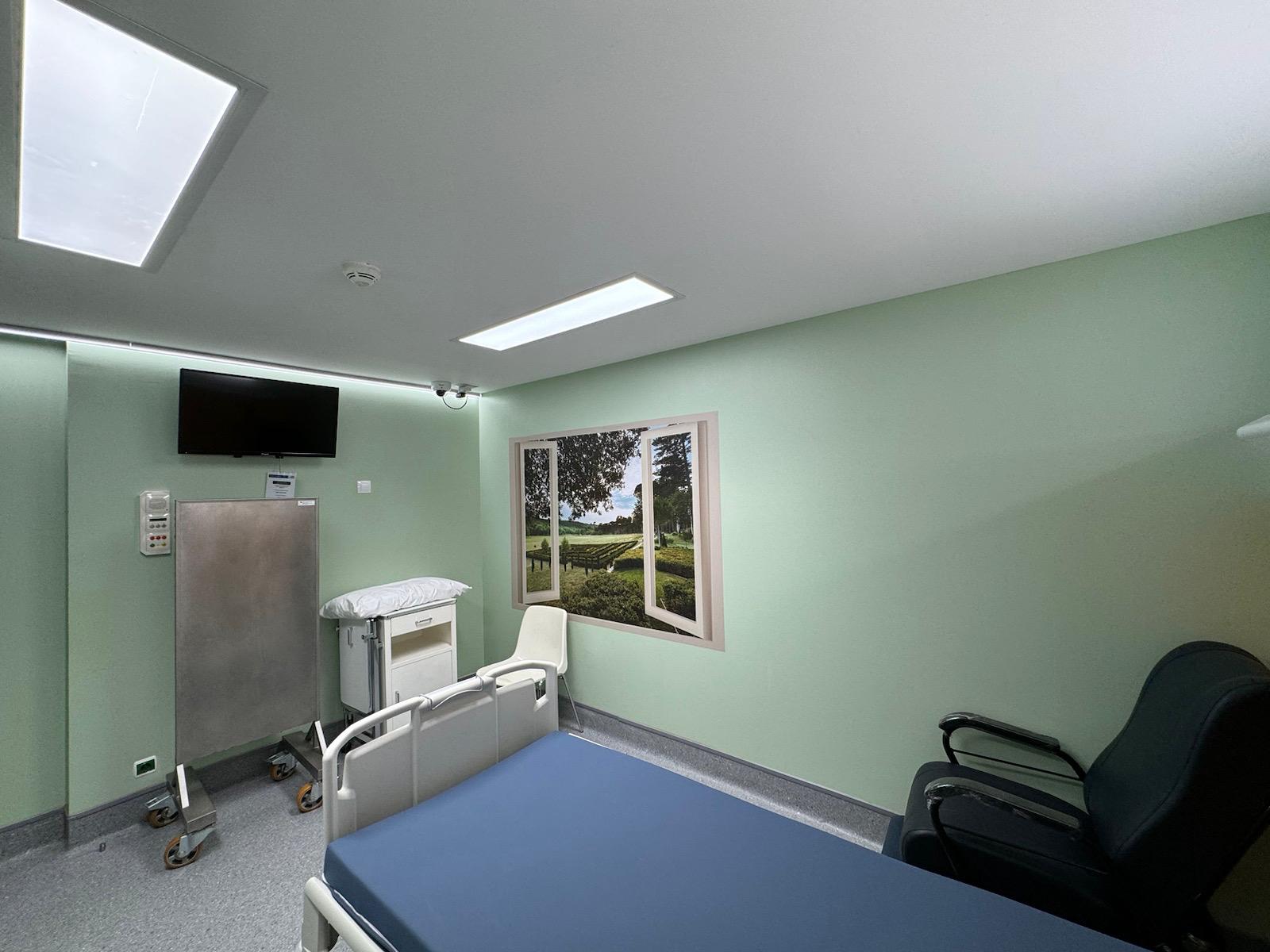 Una de las salas del hospital. | L.N.C.