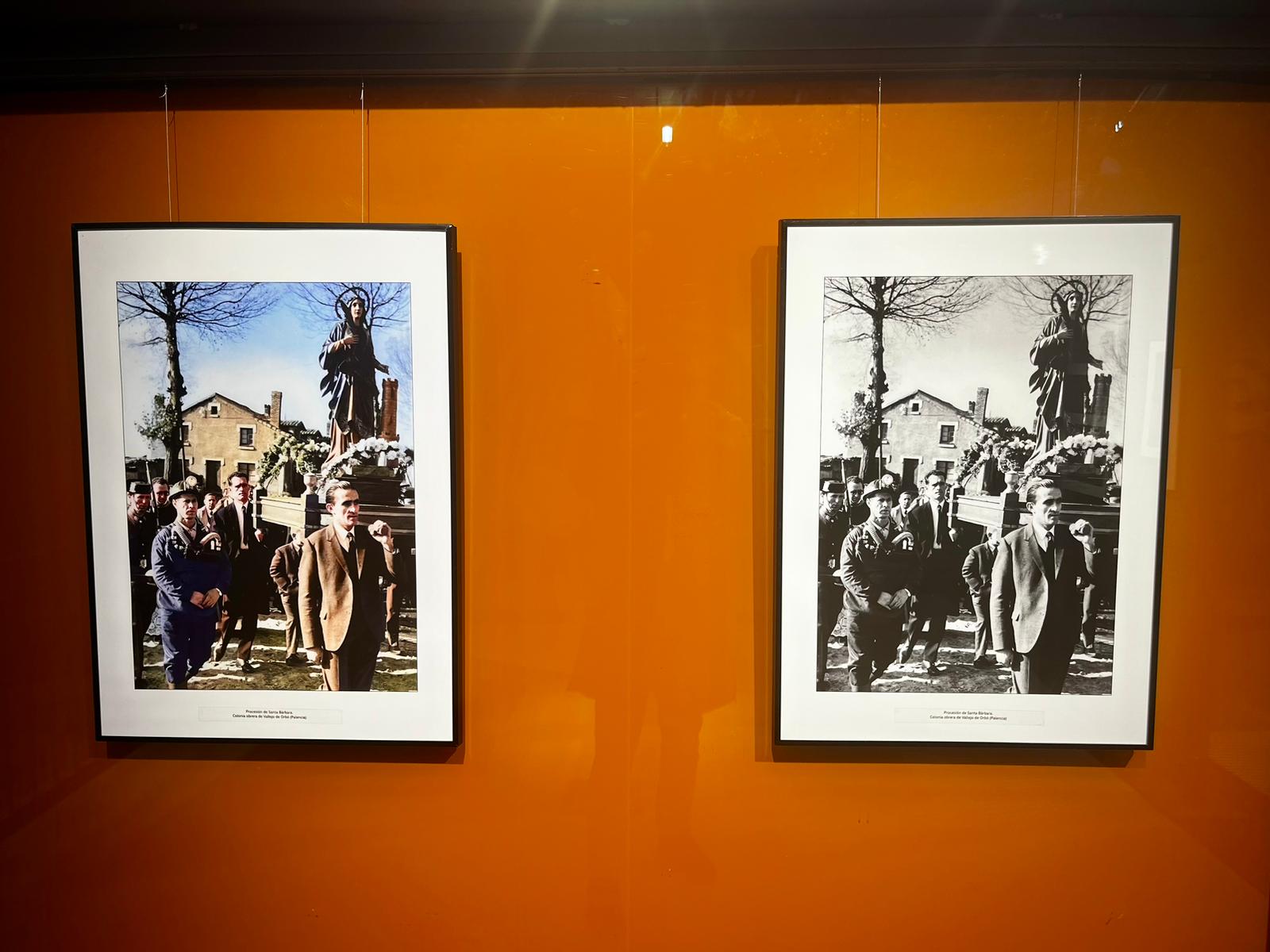 La exposición del MSM, que da origen al taller, muestra viejas fotos en blanco y negro que UIrdangaray ha coloreado.