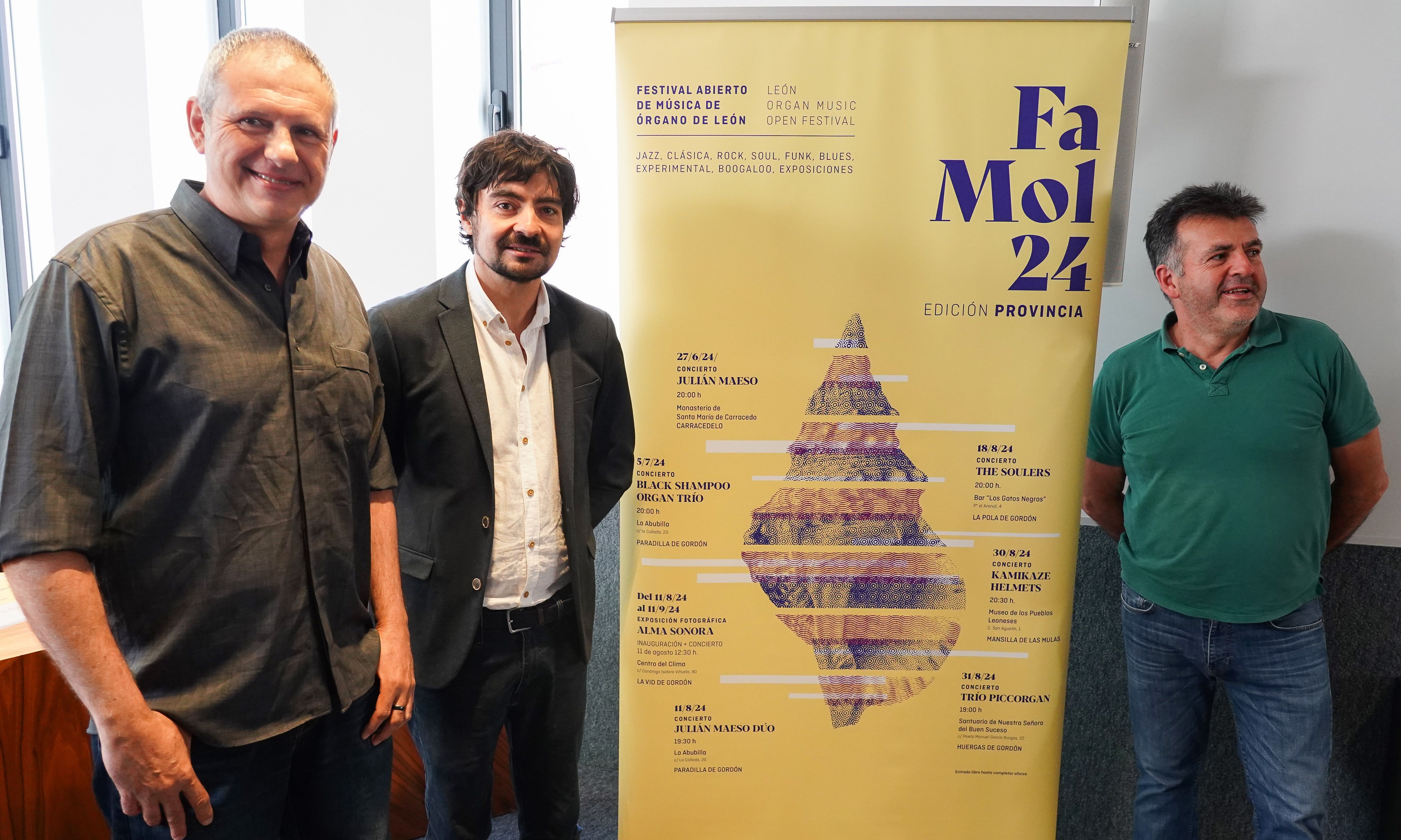 Daniel de Madariaga, Emilio Gancedo y José Manuel González en la presentación de Damol-24. | CAMPILLO (ICAL)