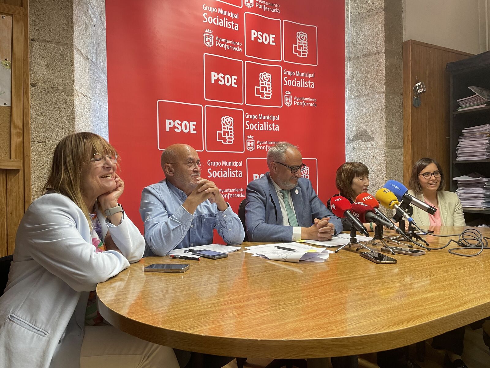 Rueda de prensa del PSOE de Ponferrada. | Javier Fernández