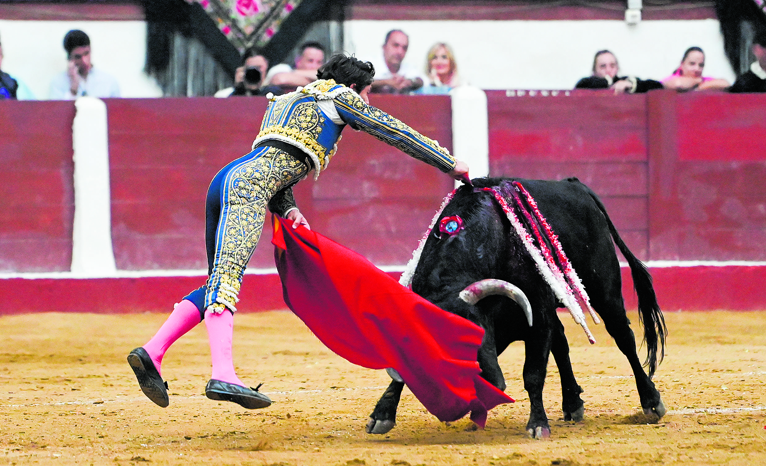 Sebastián Castella entró con todas las ganas del mundo a matar a su segundo toro, que le había dado poco juego durante la faena. | SAÚL ARÉN