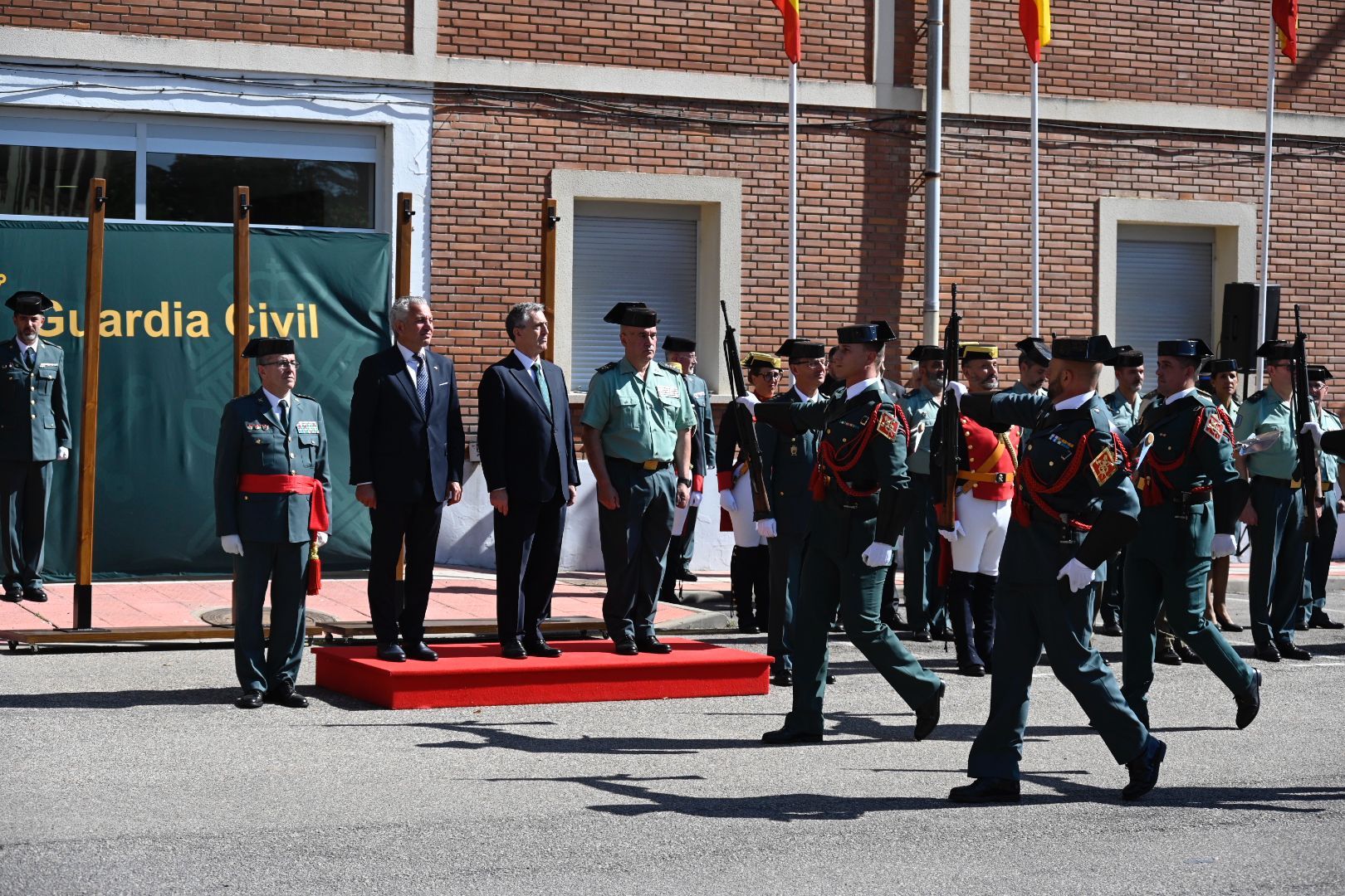 Acto de toma de posesión del nuevo jefe de la Guardia Civil en Castilla y León. | SAÚL ARÉN