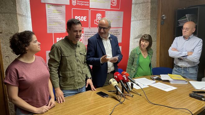 Rueda de prensa del PSOE. | J.F.