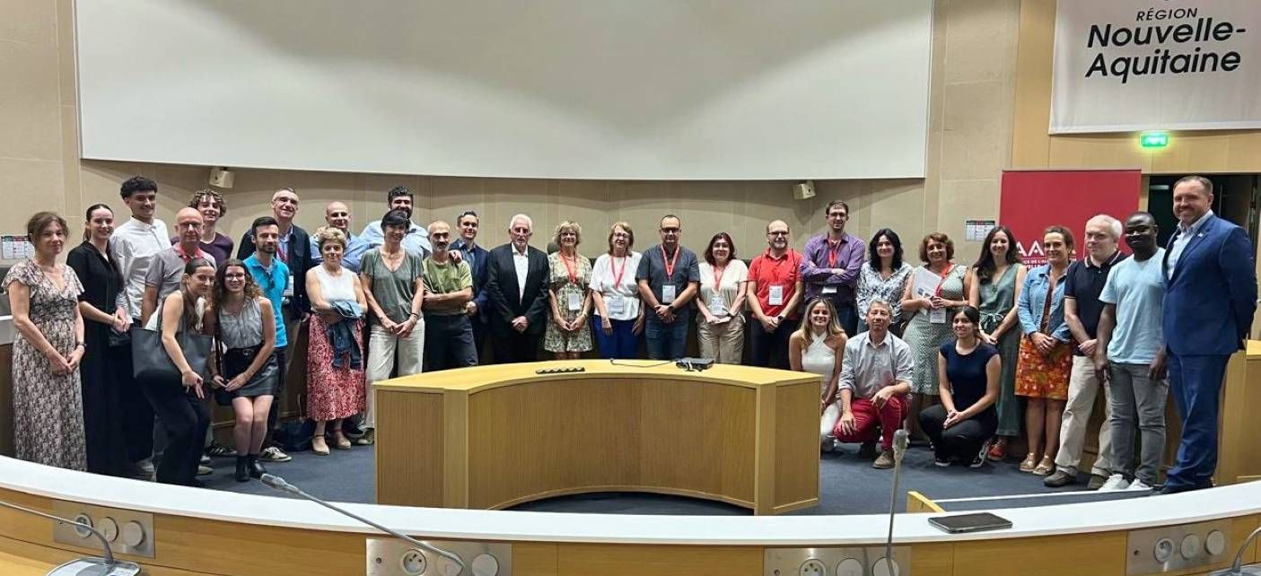 Presentación de resultados del proyecto Erasmus+ en la sede parlamentaria de Aquitania (Burdeos).