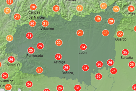 Imagen ilustrativa de la provincia de León | Agencia Estatal de Meteorología (AEMET)