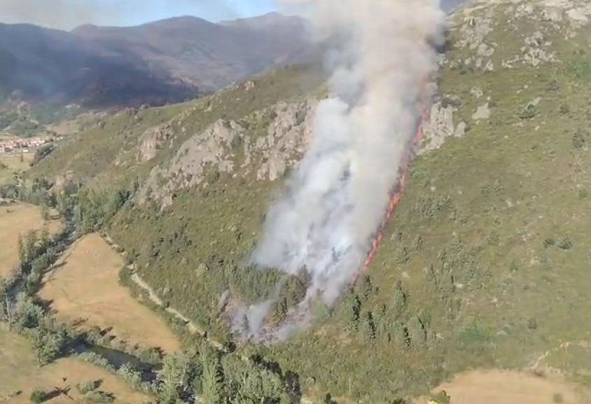 El incendio se originó este sábado. | @BRIFTABUYO