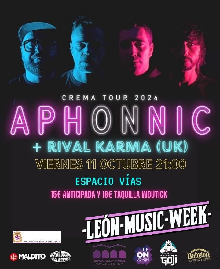 Cartel anunciador de Aphonnic en el León Music Week. | L.N.C.