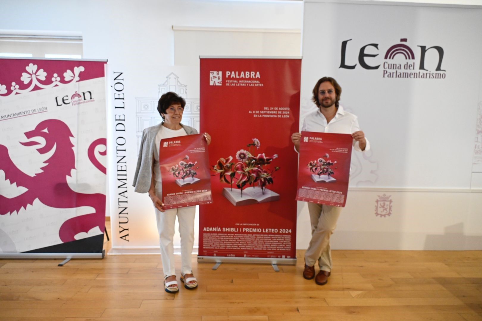 Elena Aguado y Rafael Saravia presentaron la nueva edición del Festival Palabra. | SAÚL ARÉN