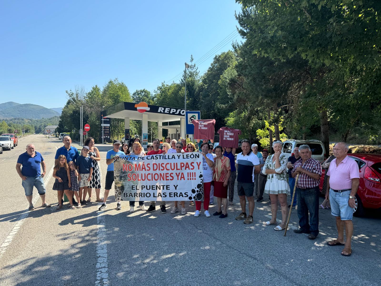 Última manifestación de los vecinos en Páramo.