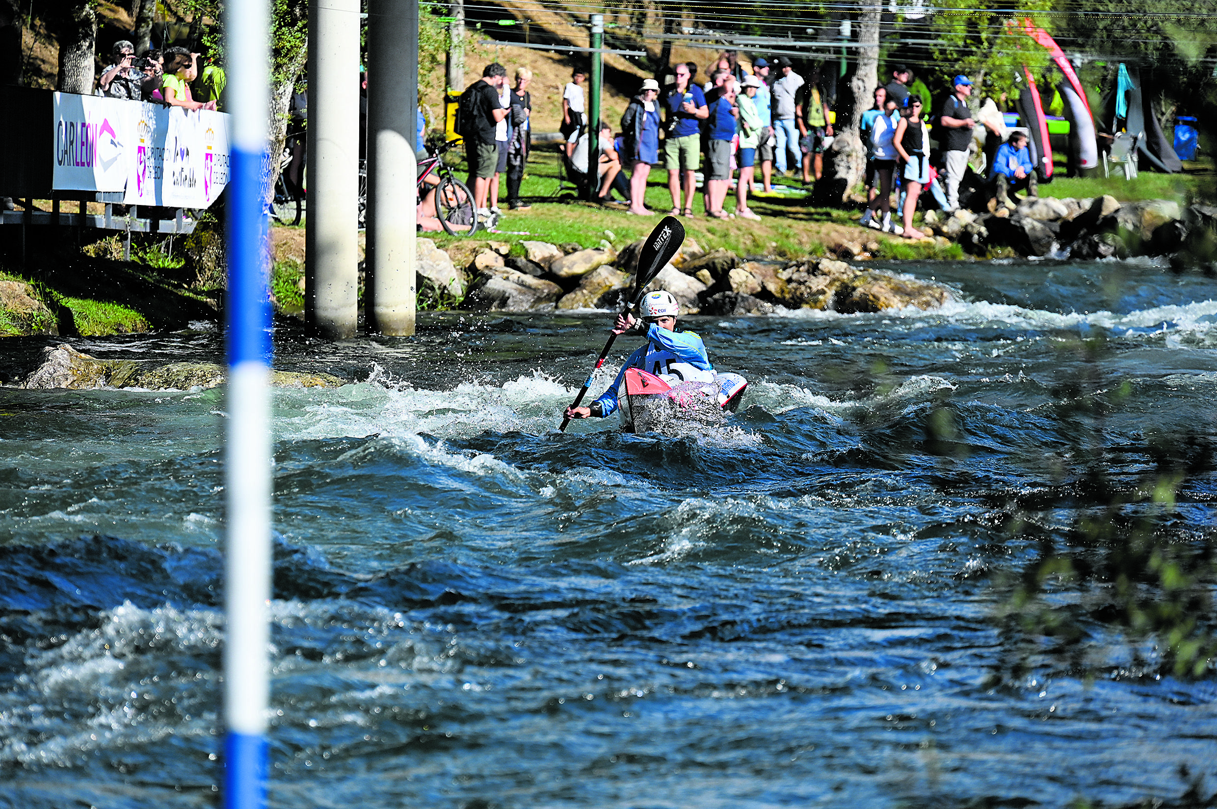 Sabero volvió a estar en el punto de mira del mundo del piragüismo con el Campeonato Mundial de Aguas Bravas. | SAÚL ARÉN