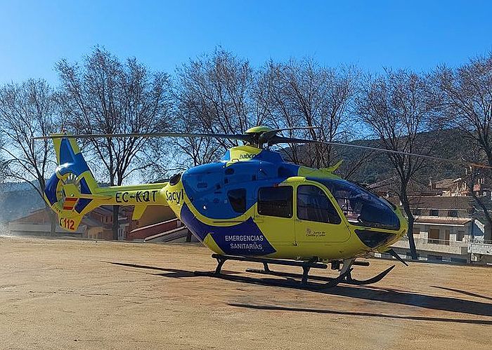 Helicóptero medicalizado del Sacyl en una imagen de archivo. |EMERGENCIAS 112