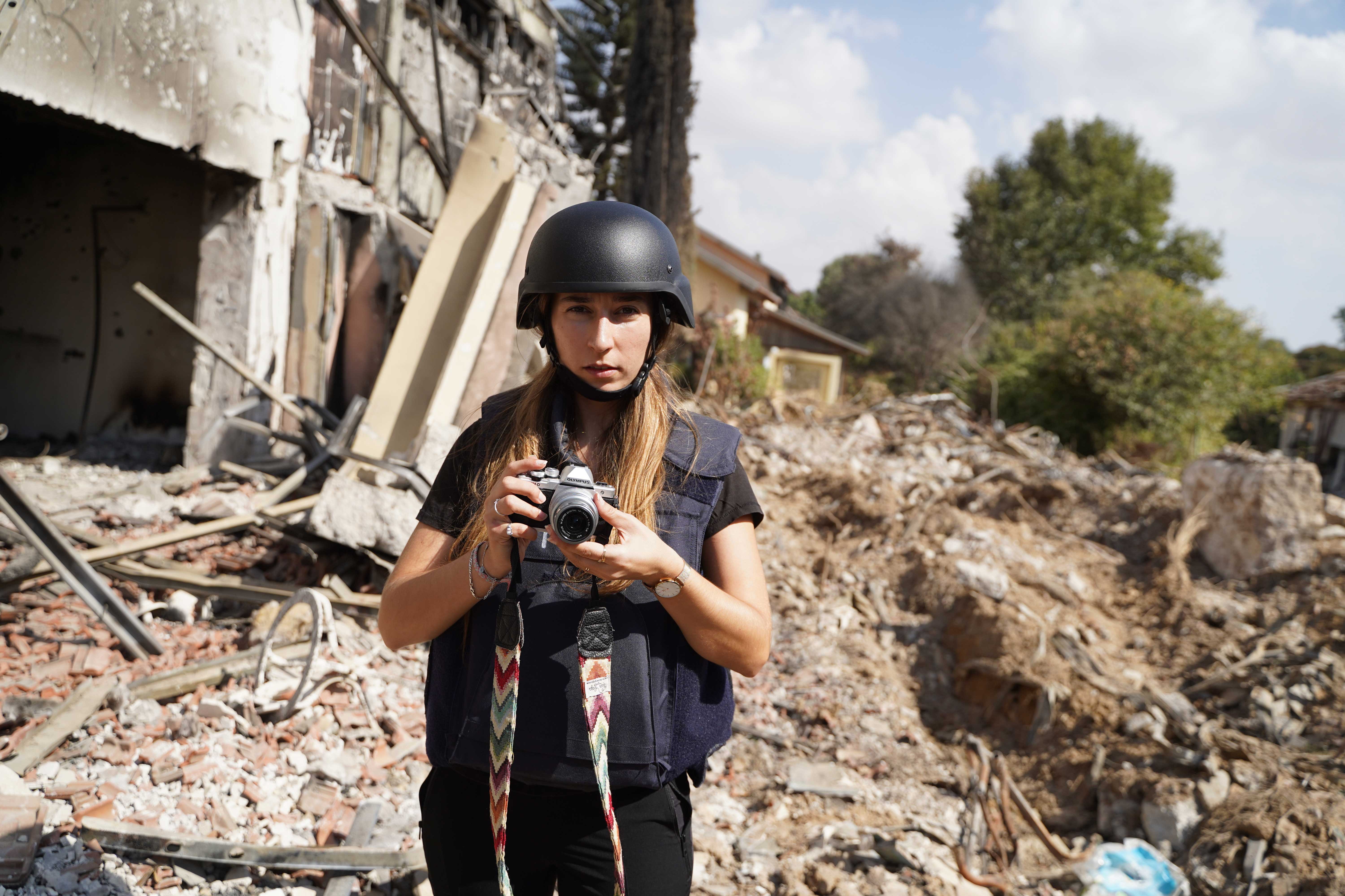 Imagen tomada en Kibbutz Beeri, en la frontera con Gaza, después del ataque de Hamás del 7 de octubre. | ALEJANDRO ERNESTO