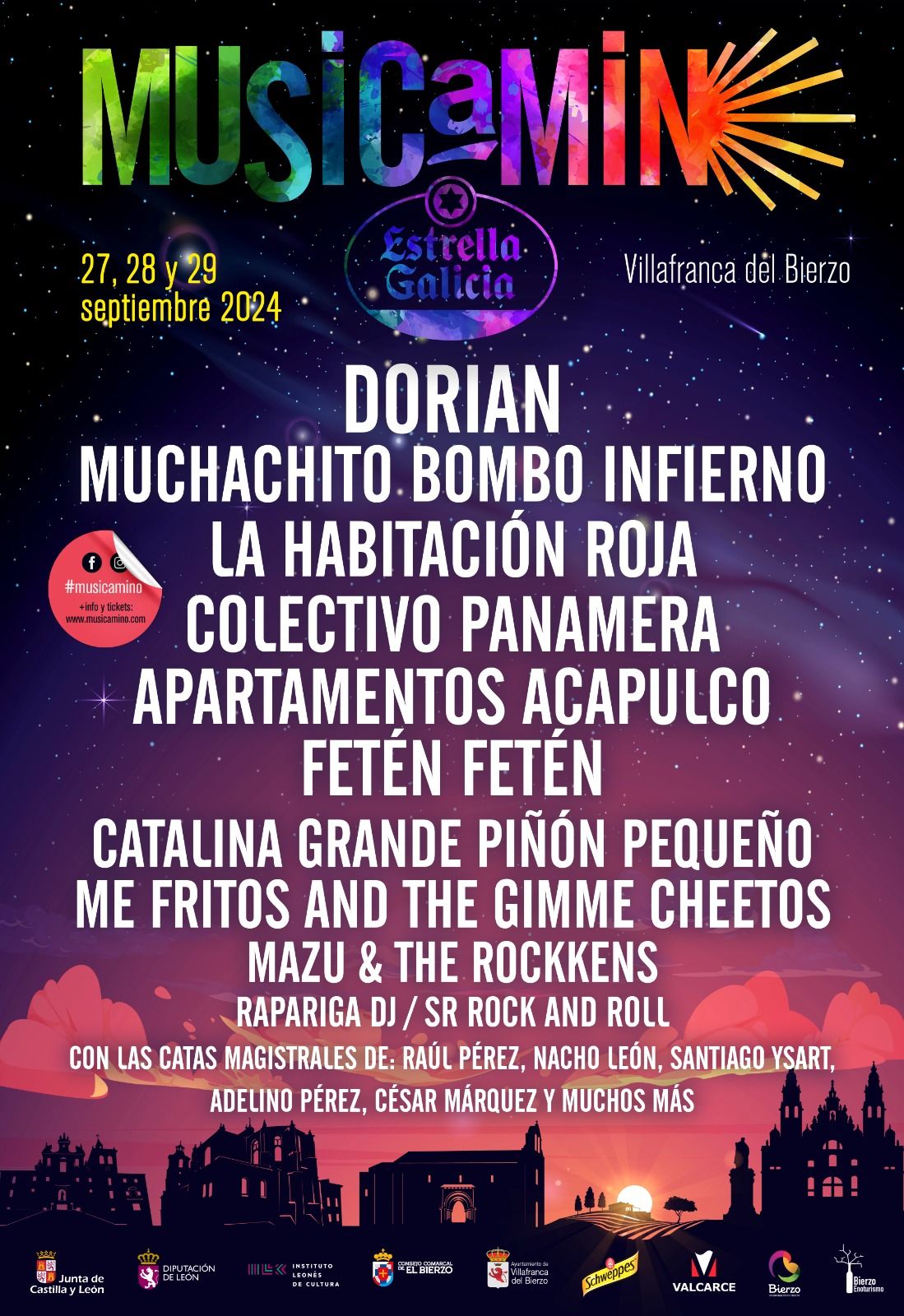 Cartel oficial Musicamino Festival. 