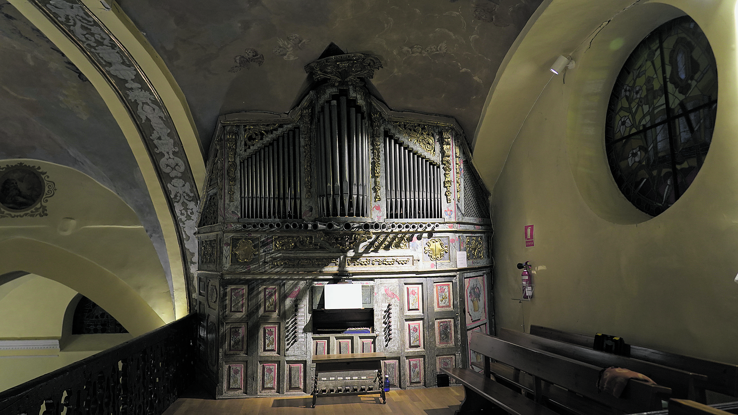 El órgano ibérico de la iglesia de Santa Marina del Rey.