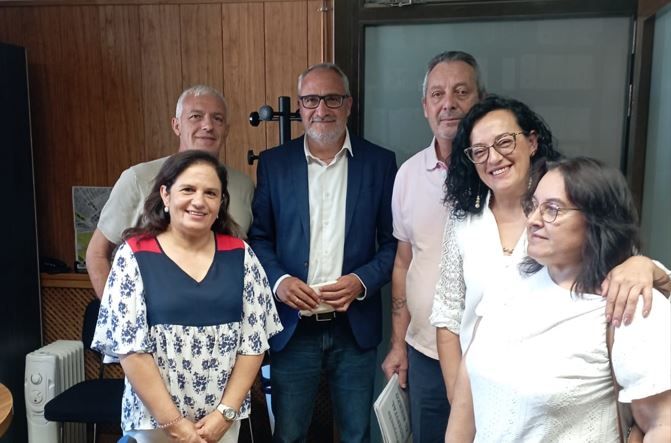 Reunión entre el PSOE de Ponferrada y Bierzo Ya.