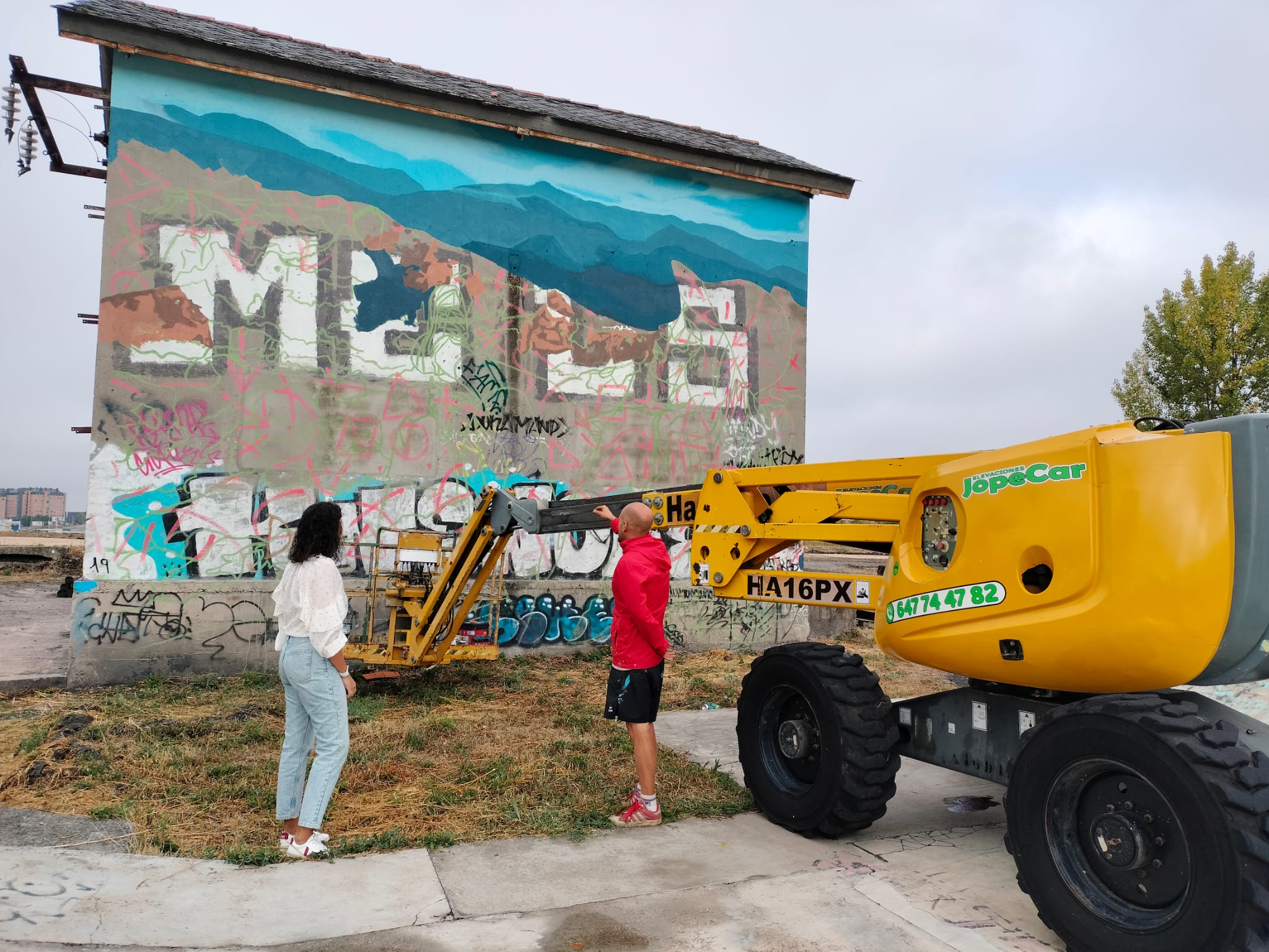 Mural de Mónica Domínguez.