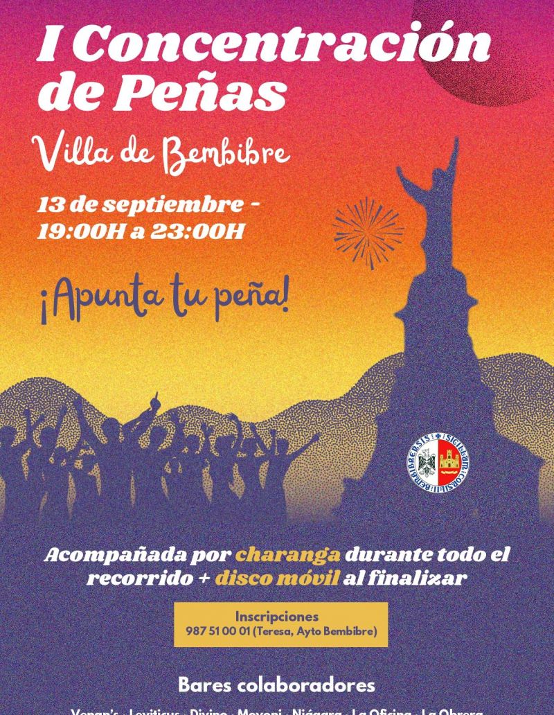 Cartel de la concentración de peñas.