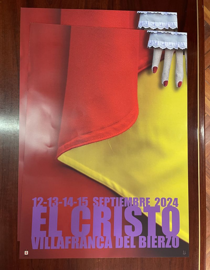 Cartel de las Fiestas de El Cristo 2024 de Villafranca del Bierzo. | JAVIER FERNÁNDEZ