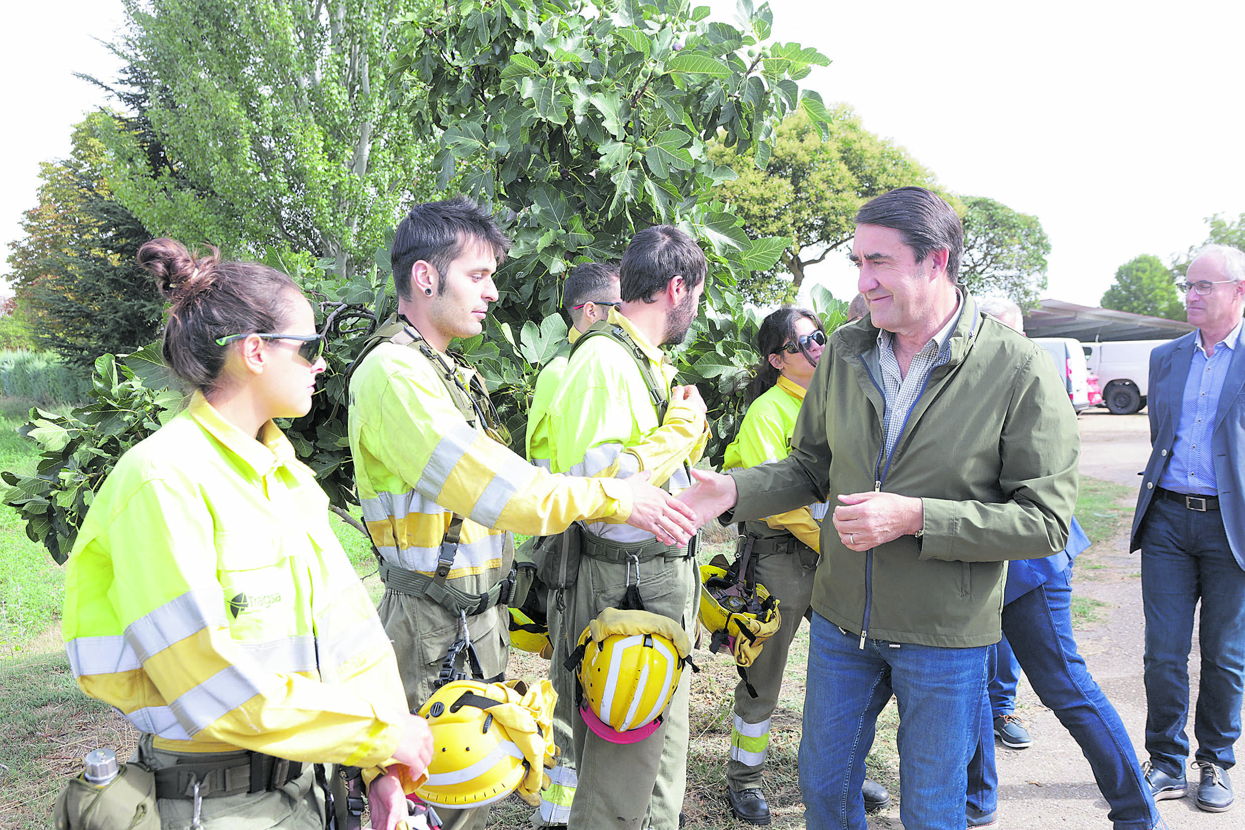 Suárez Quiñones visitó esta semana la base de Villaralbo, en la provincia de Zamora. | ICAL