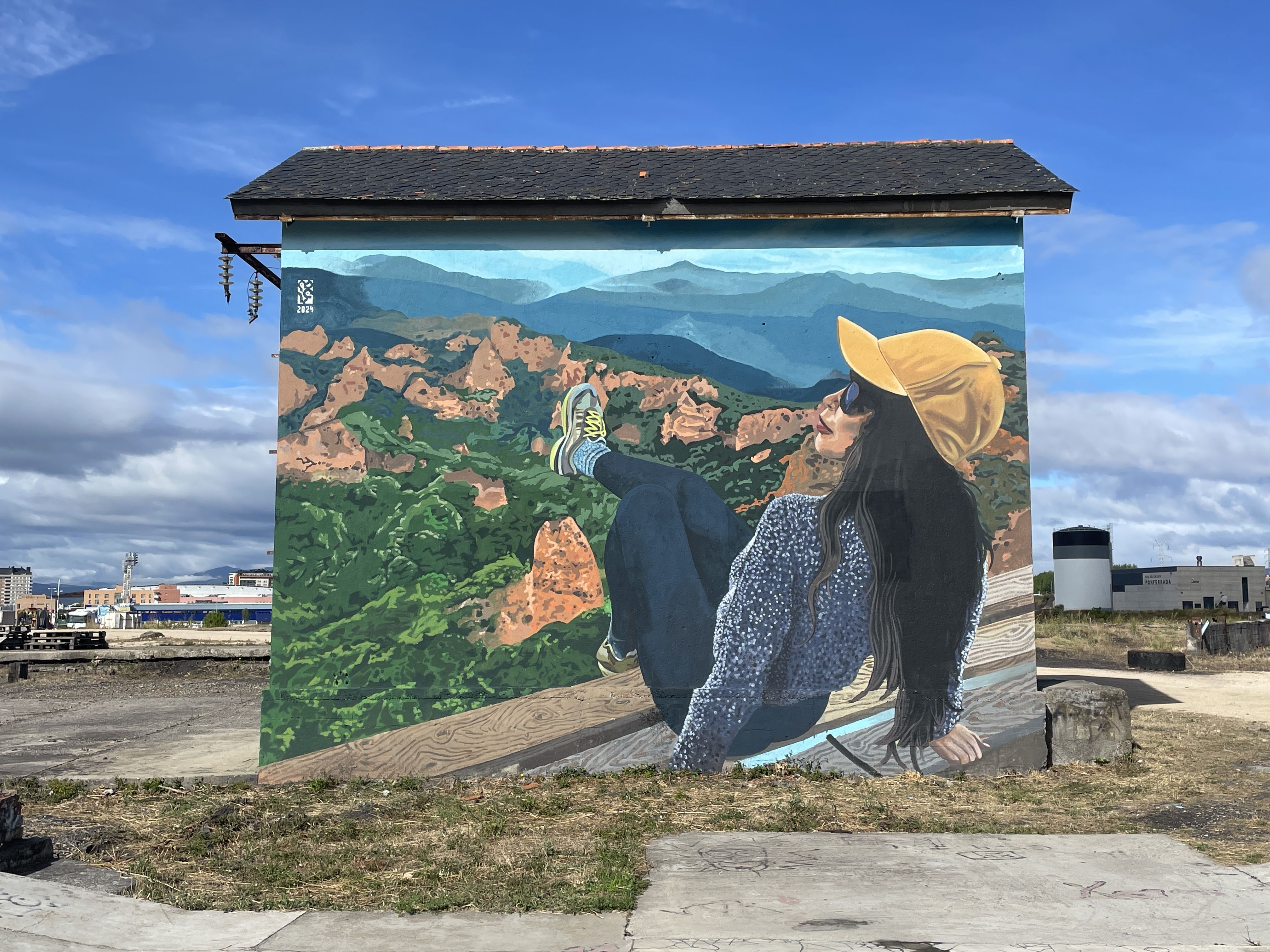 Mural de Mónica Domínguez hecho por Asier Vera. | JAVIER FERNÁNDEZ