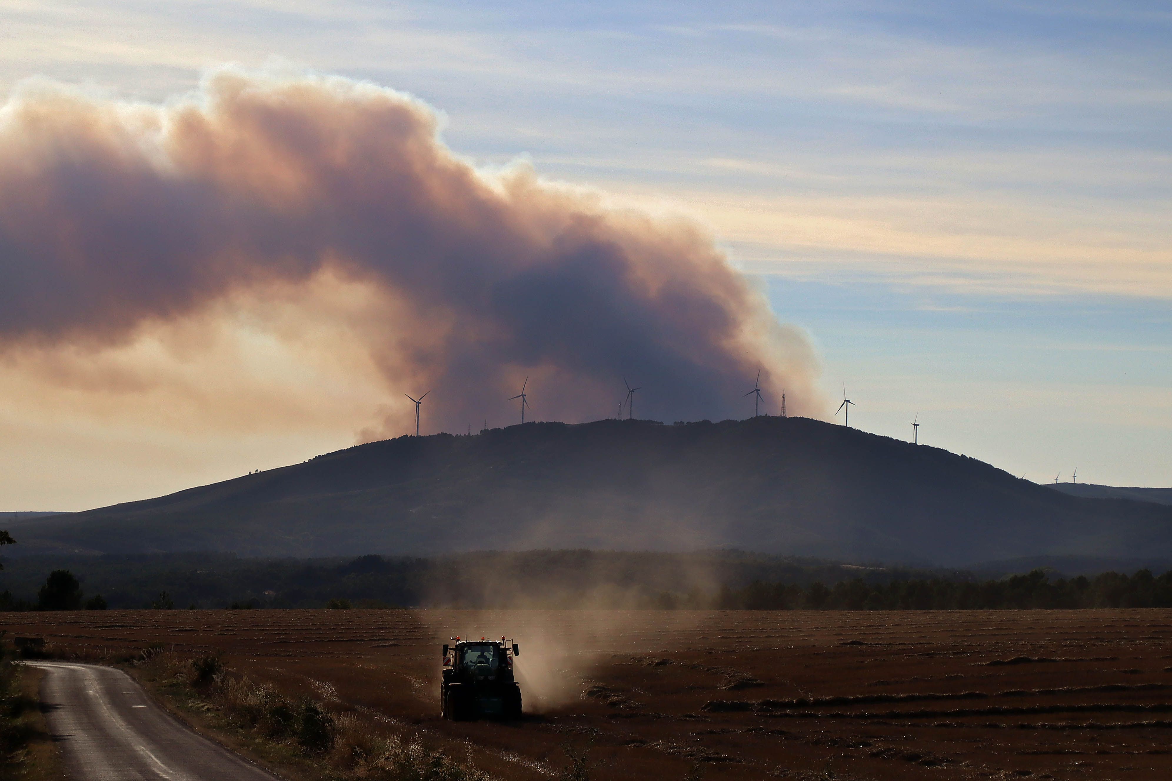 Incendio visto desde la Cepeda. | ICAL