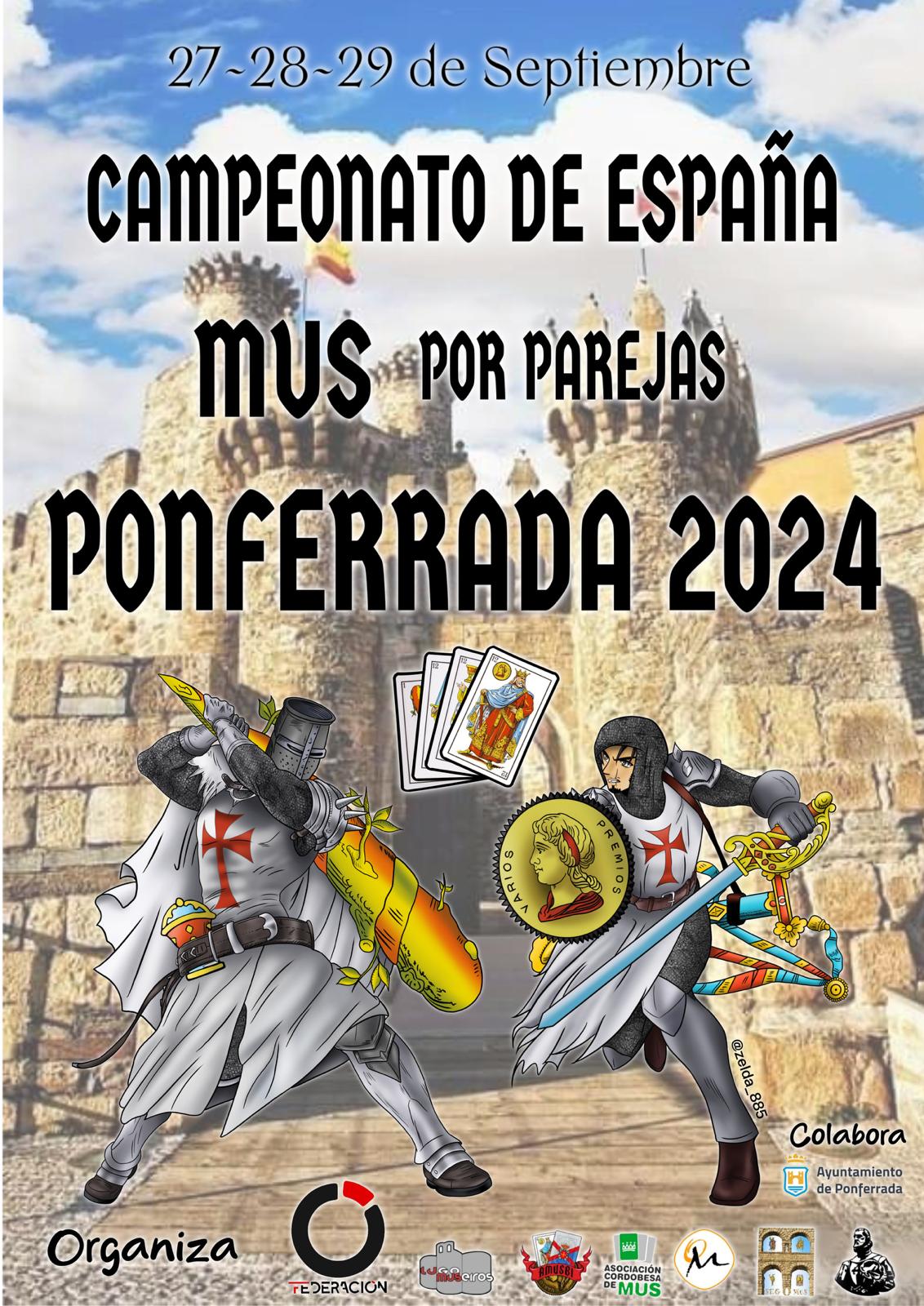 Cartel del campeonato de mus.