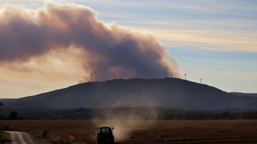 Incendio visto desde la Cepeda. | ICAL