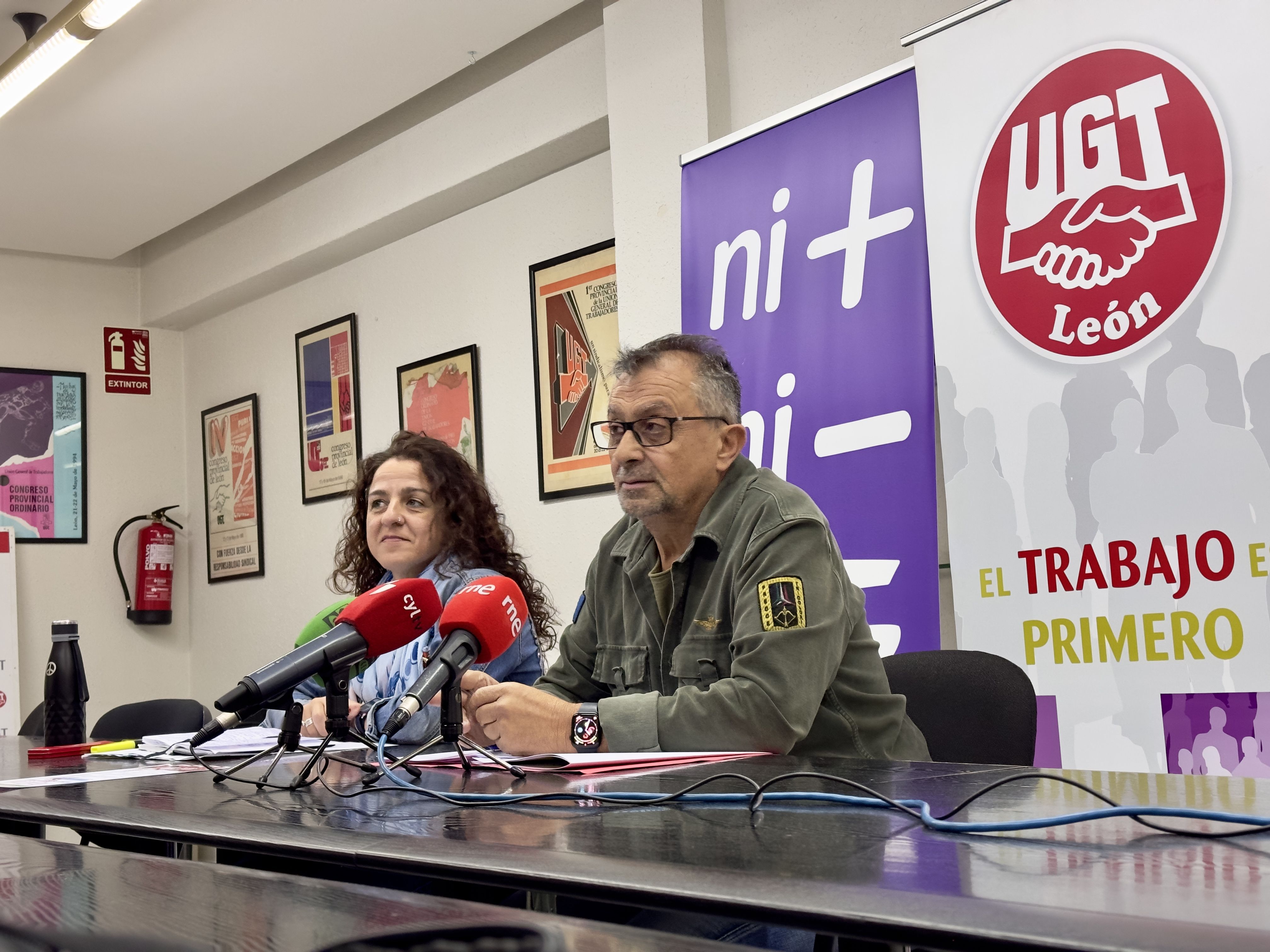 Elena Blasco y Enrique Reguero durante la convocatoria de prensa. | J. A.