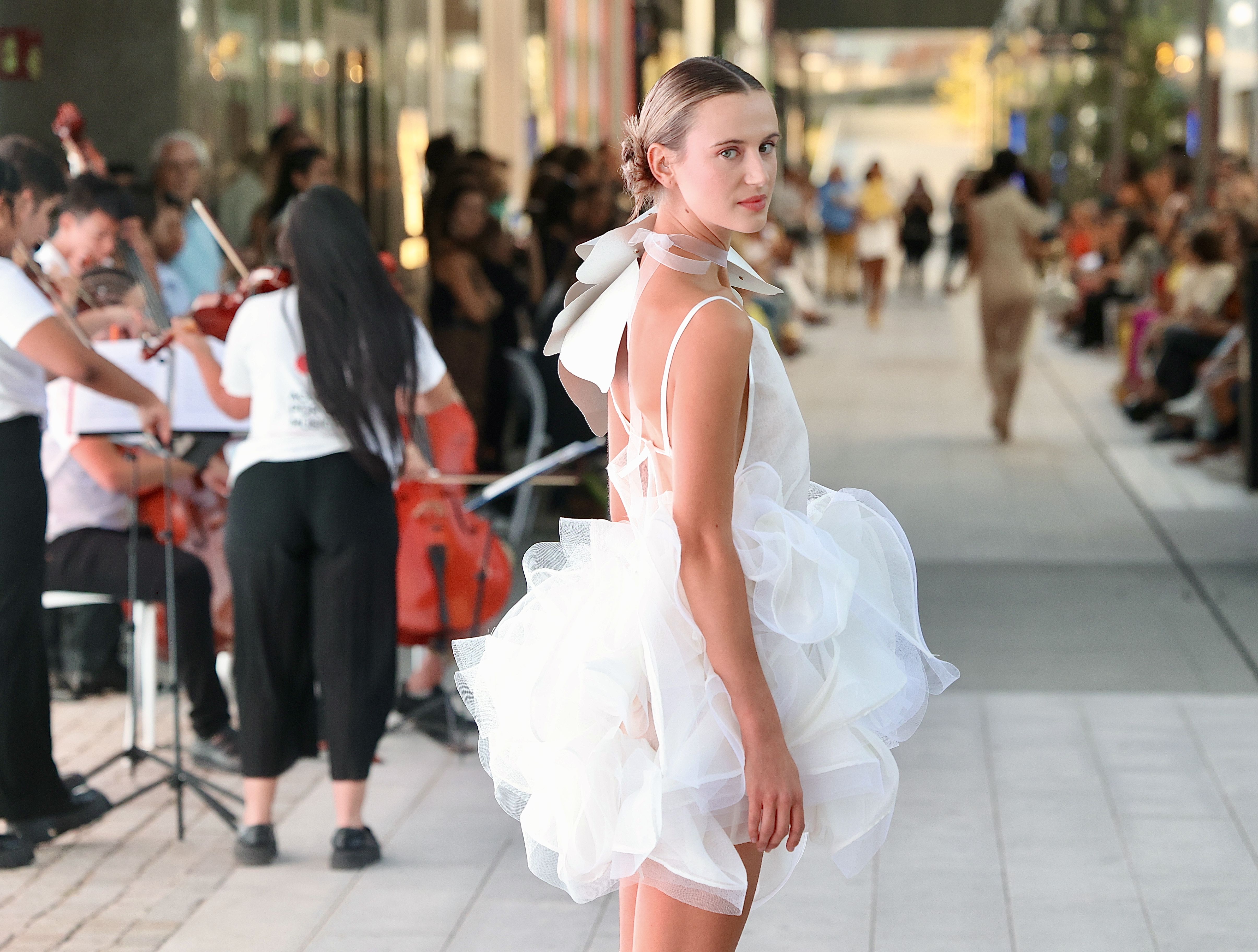 Los diseños de María Lafuente en la Mercedes Benz Fashion Week 2024. | JUAN LÁZARO (ICAL)