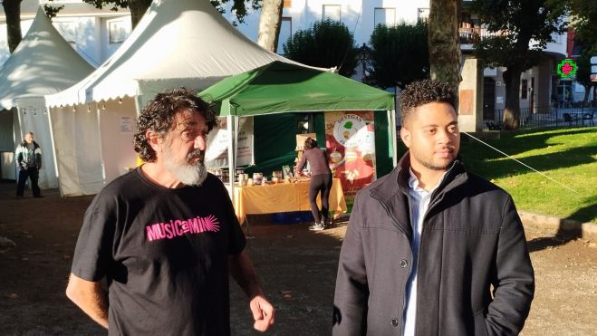 Rafael Martínez y Anderson Batista en la apertura del evento.