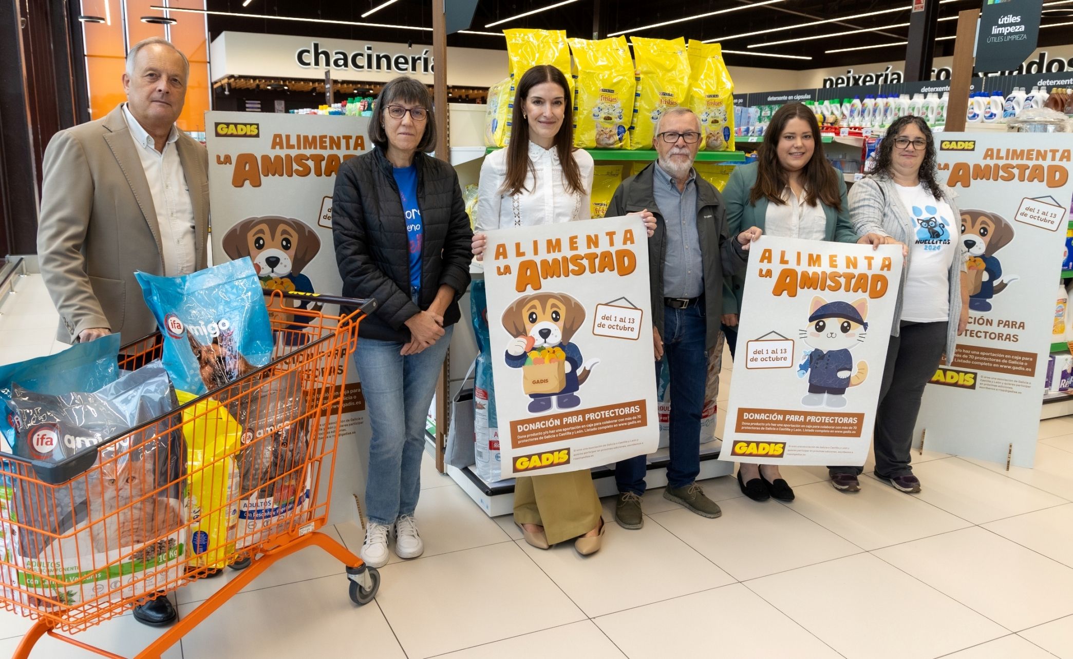 Un instante de la presentación de esta sexta edición de la campaña de Gadis, 'Alimenta la amistad'. | L.N.C.