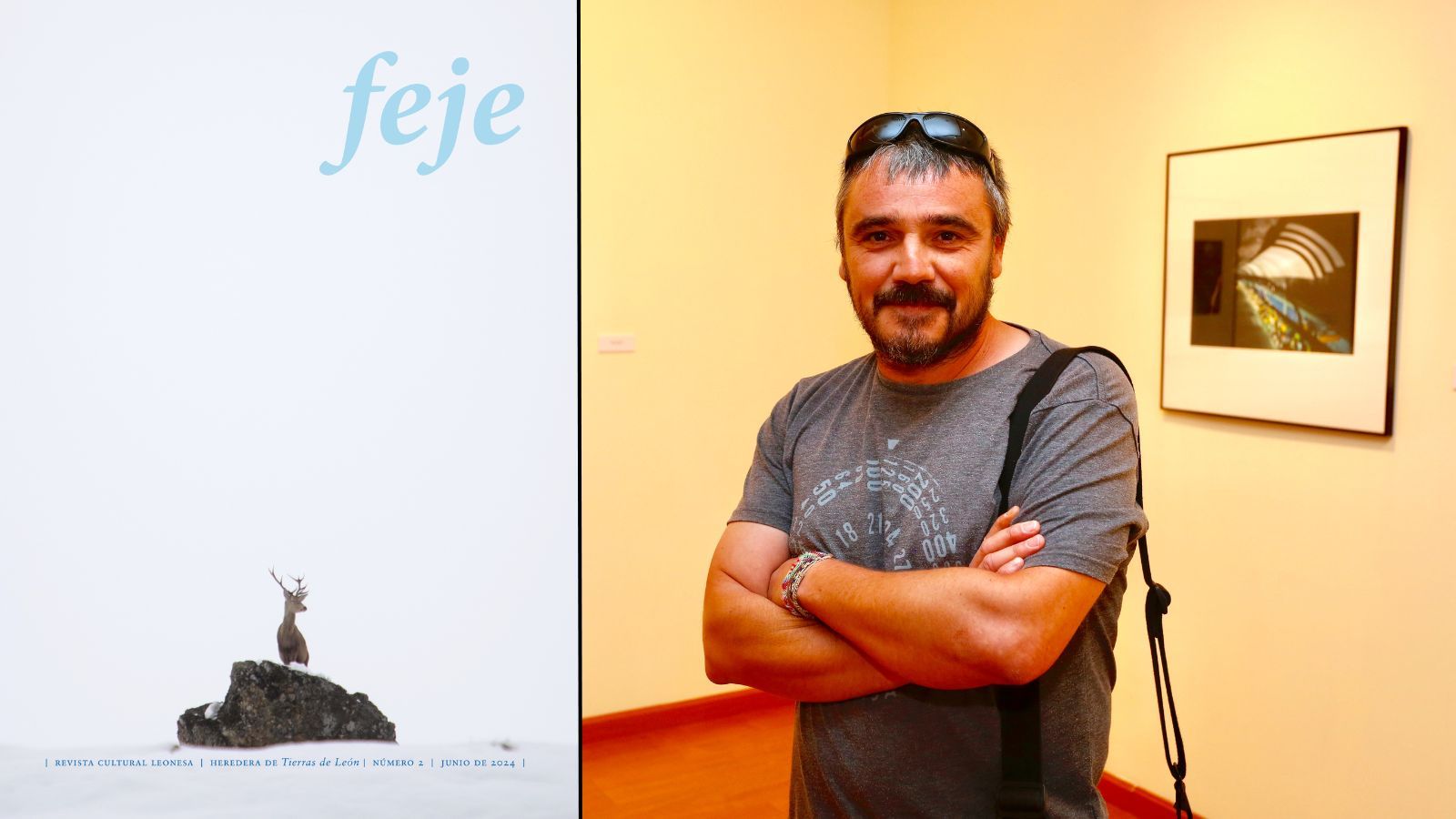 Jesús F. Salvadores (en una imagen de Campillo/Ical) participa con sus imágenes en la segunda edición de la revista 'Feje'.