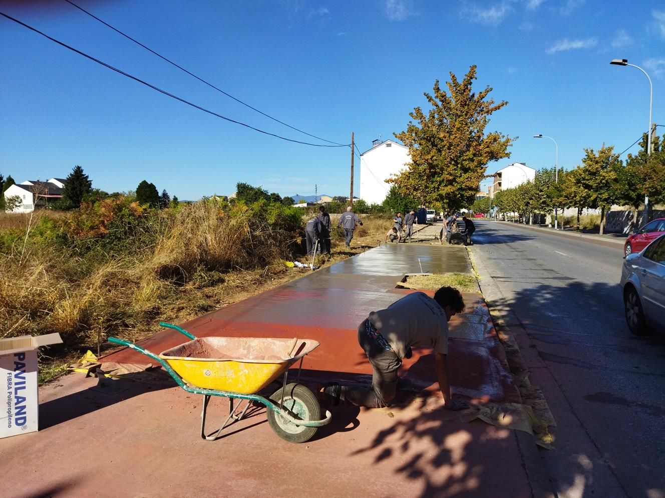 Actuación en la avenida de la Cemba de Ponferrada.