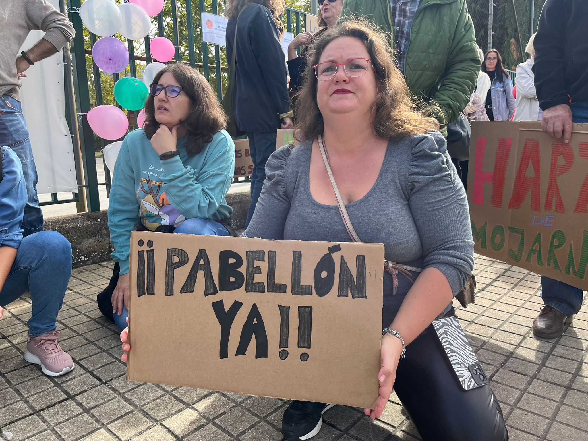 Una de las imágenes de la protesta hace unas semanas. 