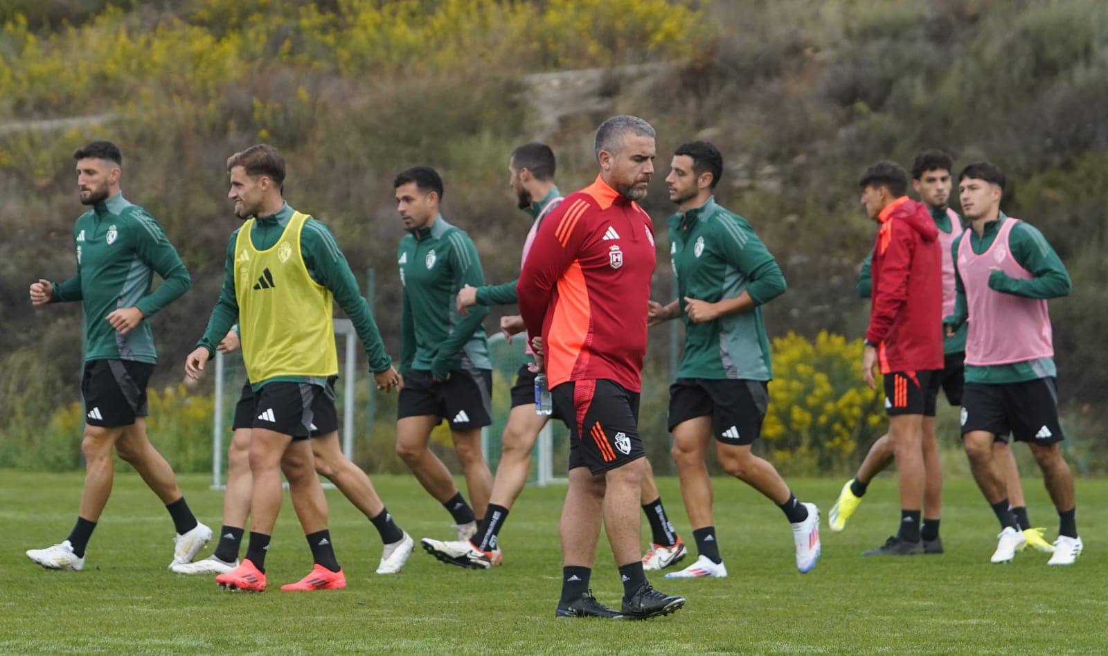 Javi Rey durante un entrenamiento de esta semana con la Deportiva | SDP