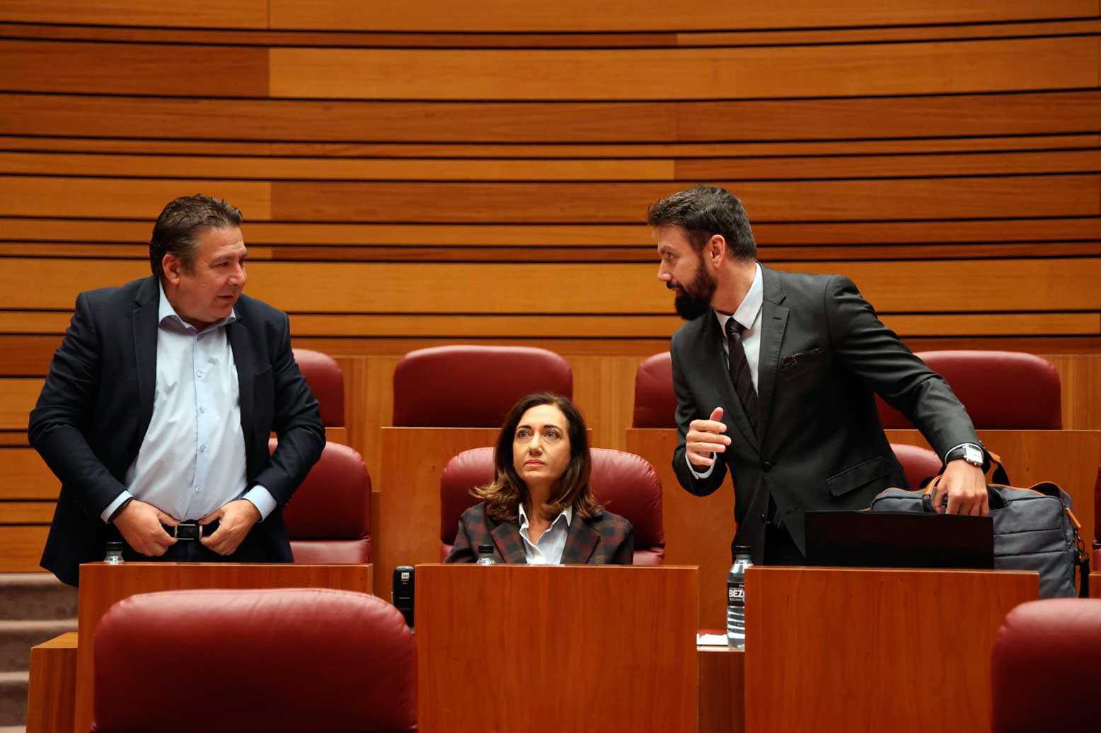 Luis Mariano Santos, Alicia Gallego y José Ramón García. | L.N.C.