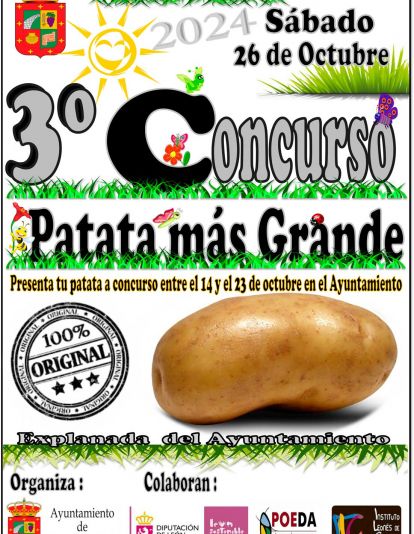 Cartel 3o Concurso Patata mas grande