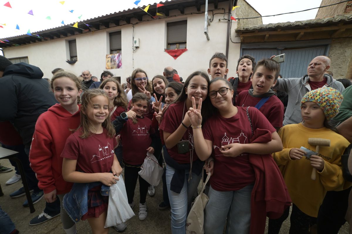 Lluvia de avellanas de La Cañamona.