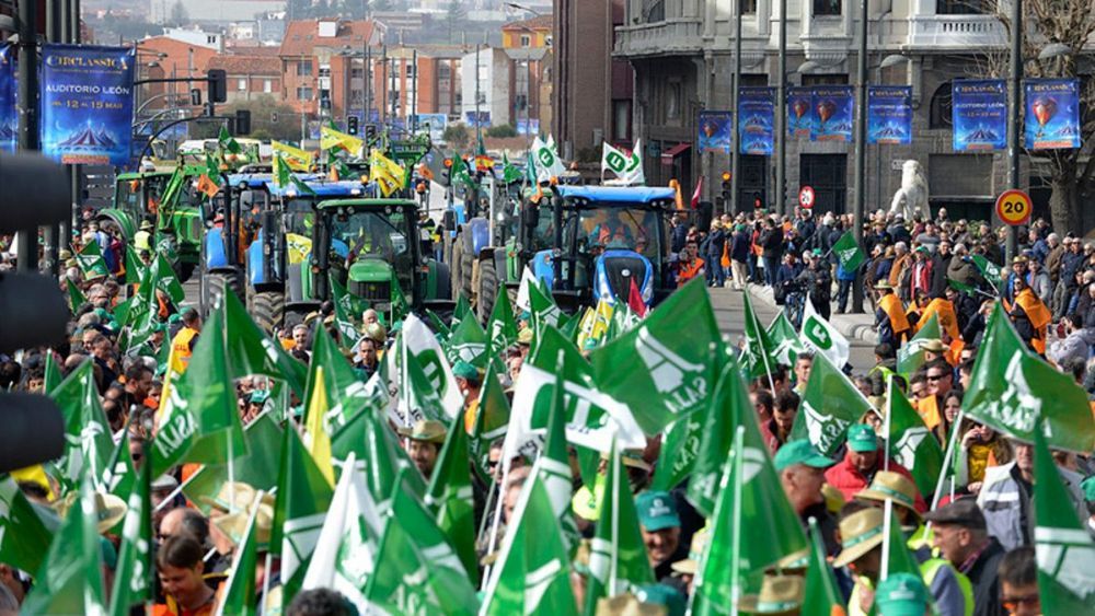 Foto de archivo de una manifestación de Asaja y La Alianza UPA-Coag. | L.N.C.