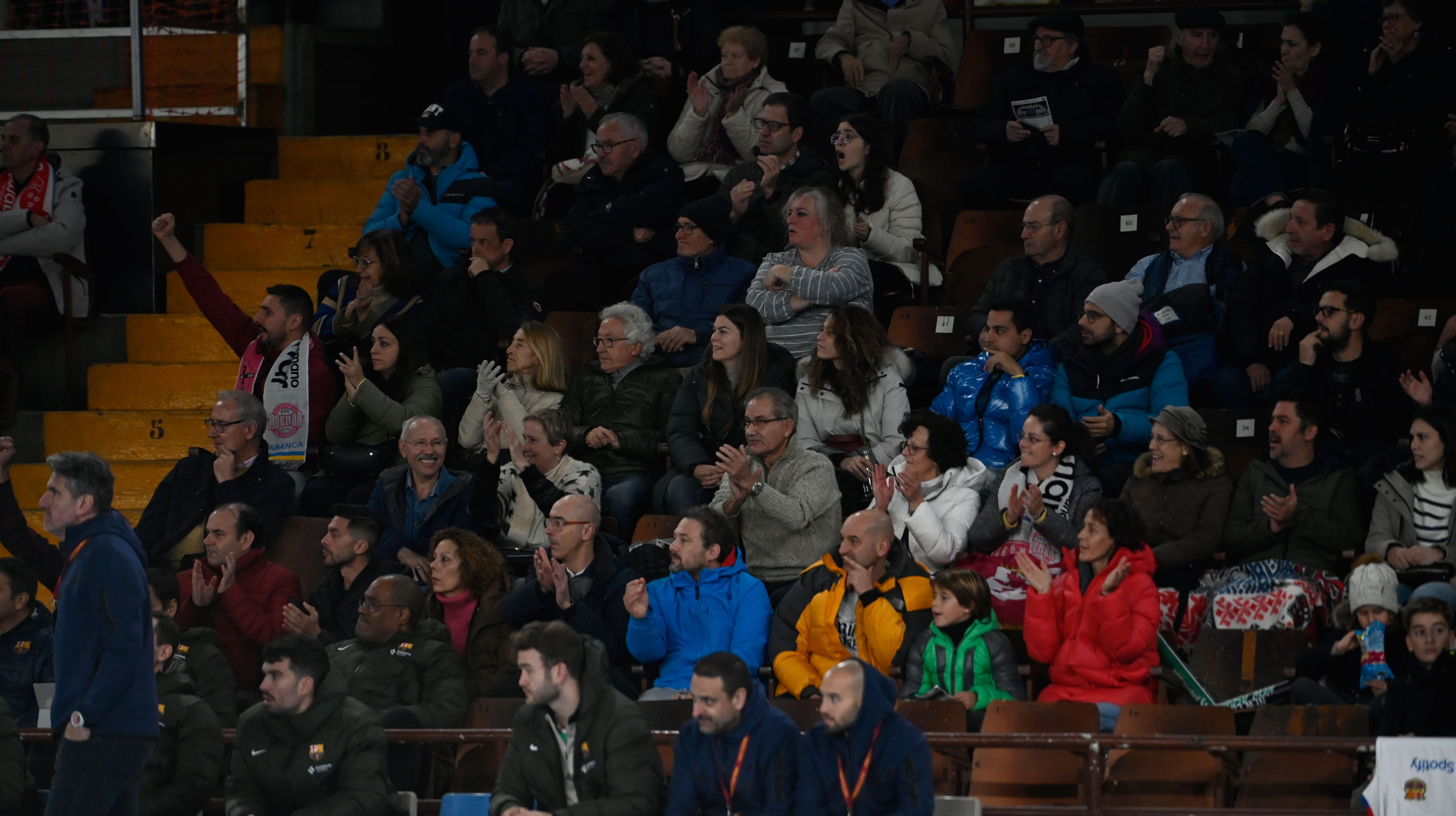 Imagen de la afición del Ademar en las gradas del Palacio de los Deportes | SAÚL ARÉN