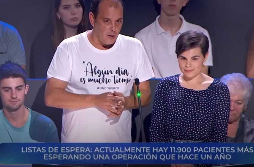 Pregunta del miembro de Oncobierzo a la ministra en el programa de La 1.