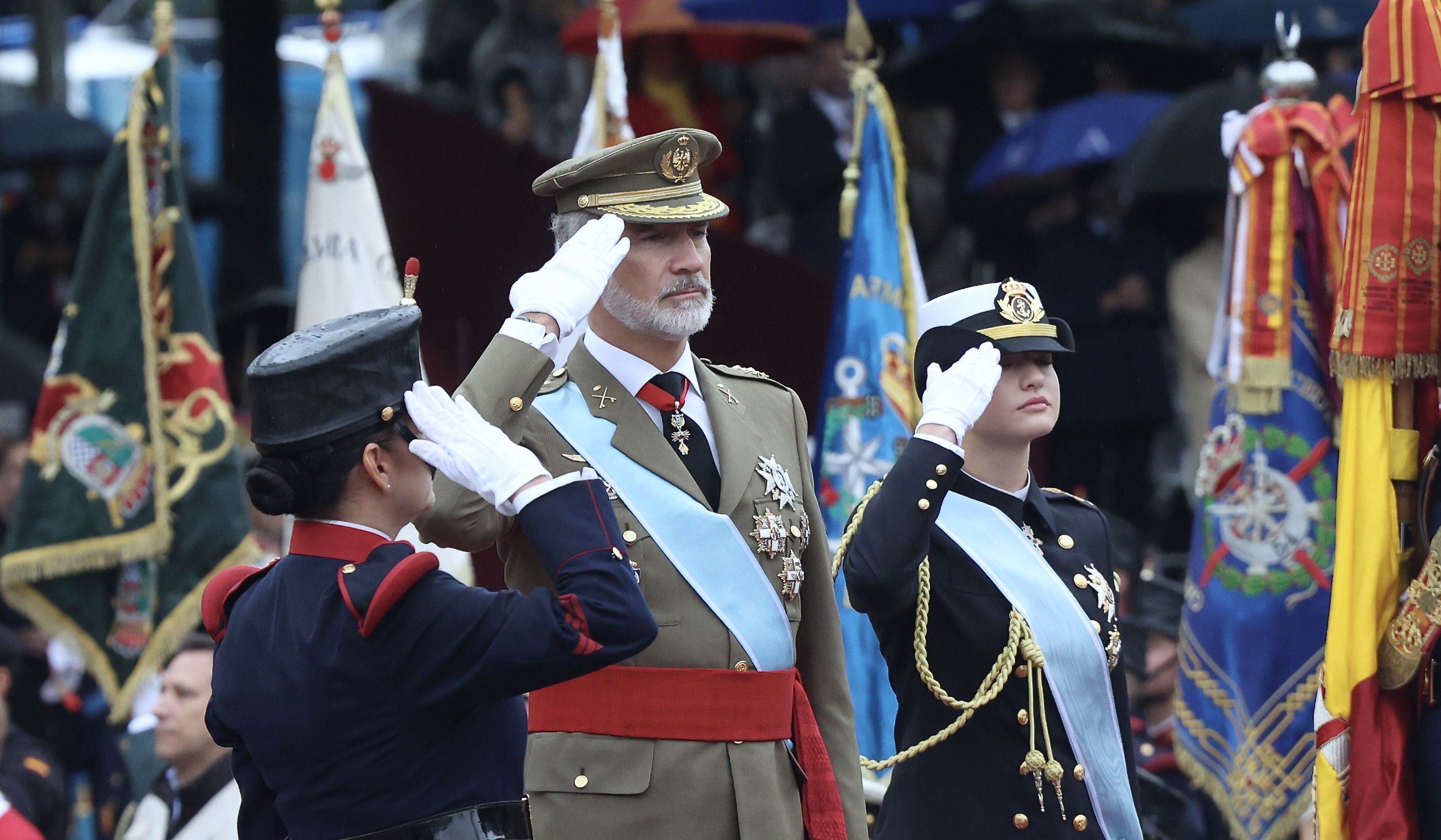  El rey Felipe VI preside el acto militar del 12 de octubre, día de la Fiesta Nacional. | ICAL